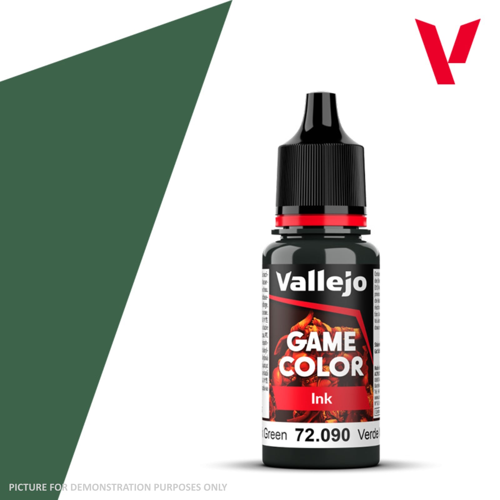 Vallejo Game Colour Ink - 72.090 Black Green 18ml